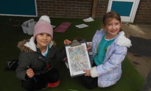 Colouring at Playtime
