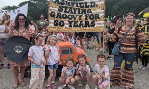 Otley Carnival Walking Float, 70s style