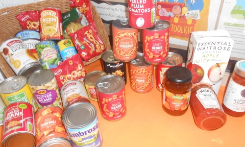 donations of tins and cartons
